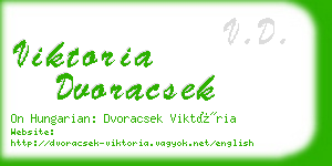viktoria dvoracsek business card